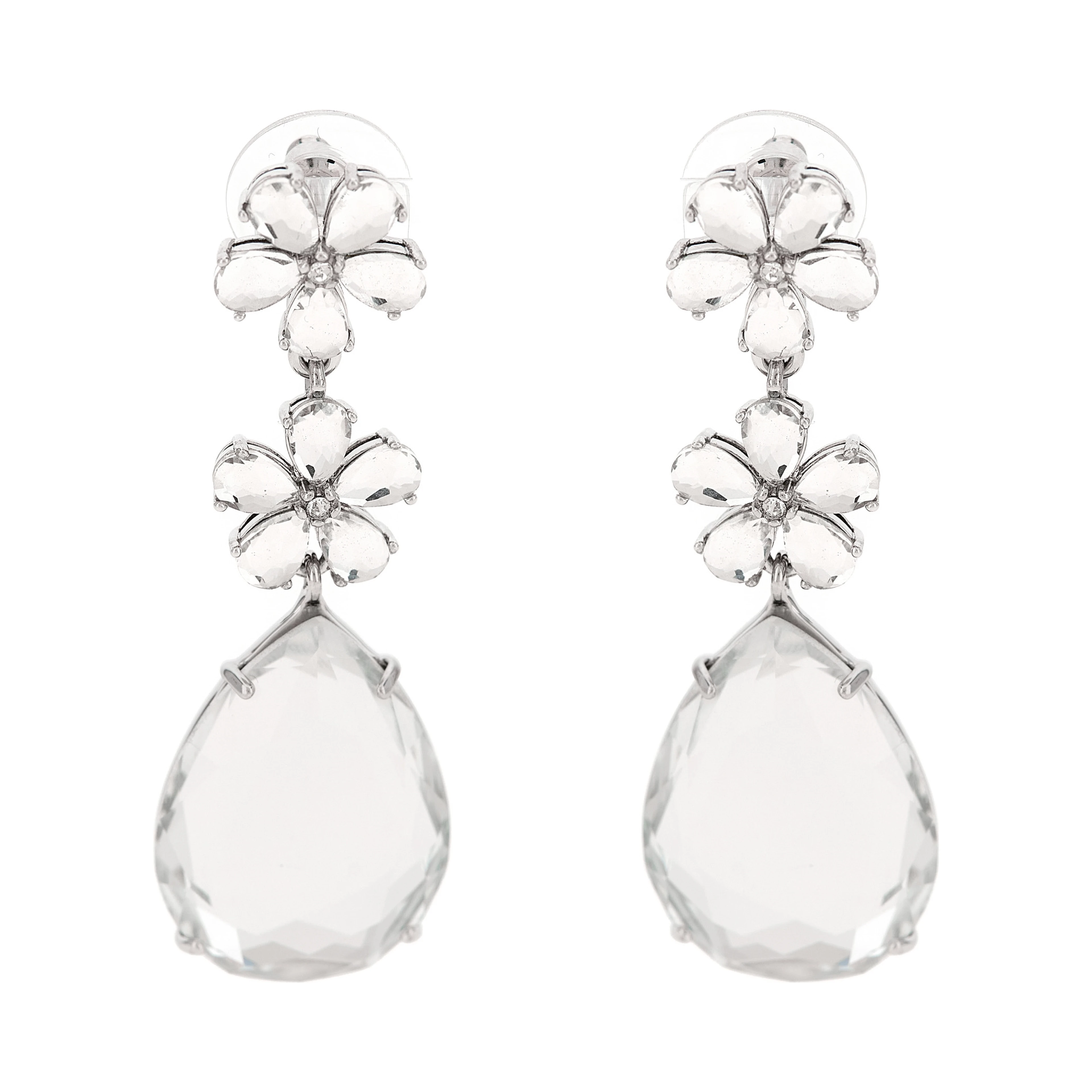 Silver Brass Earrings
