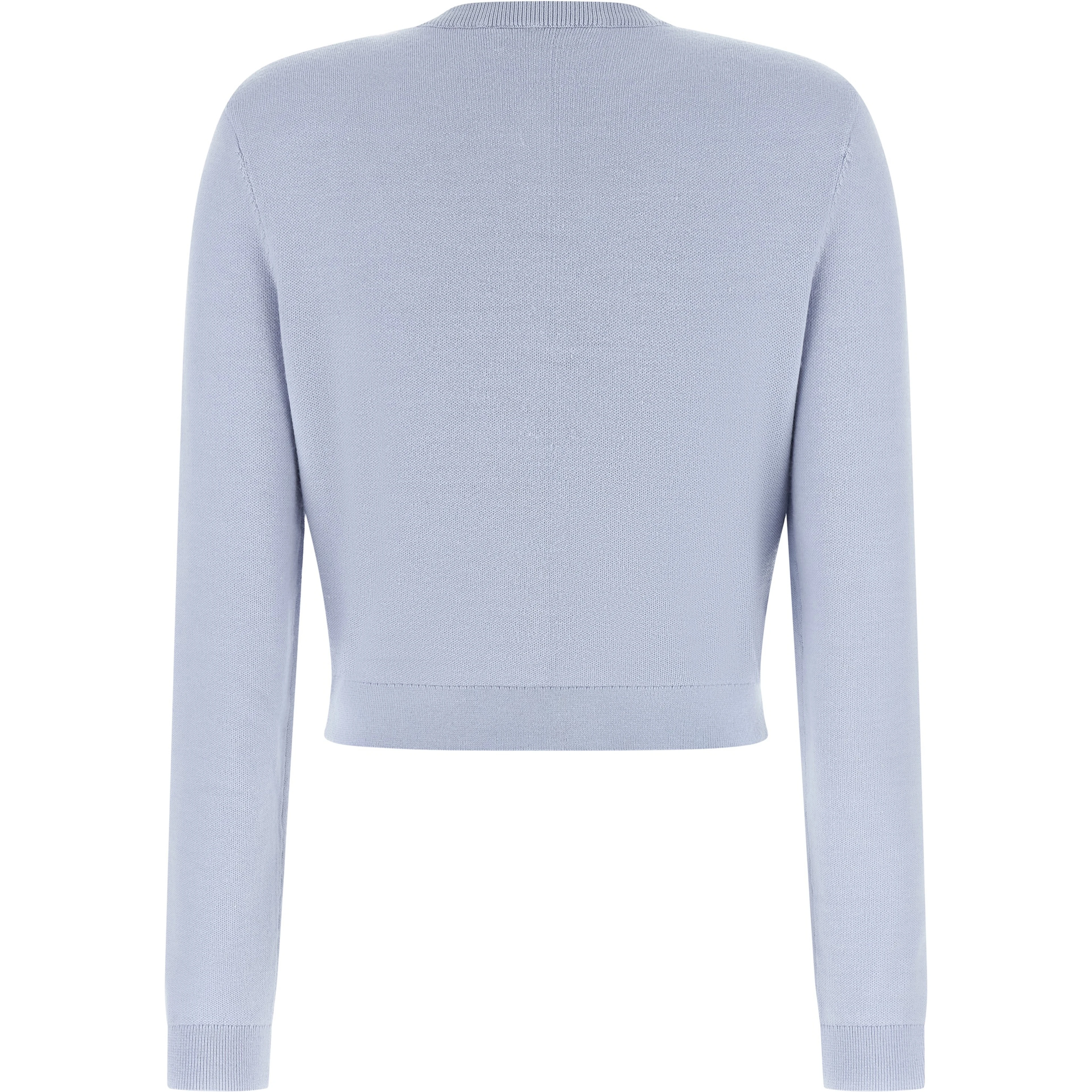 Blue Polyester Cardigan