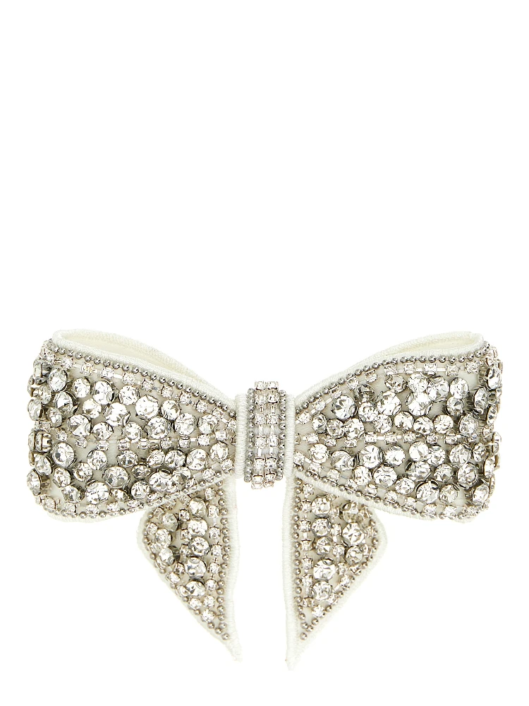 White Polyester Hair Clip