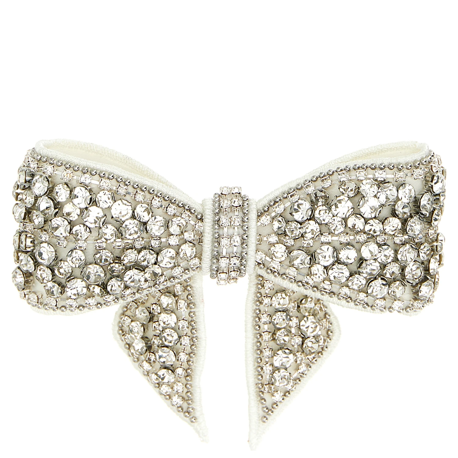 White Polyester Hair Clip