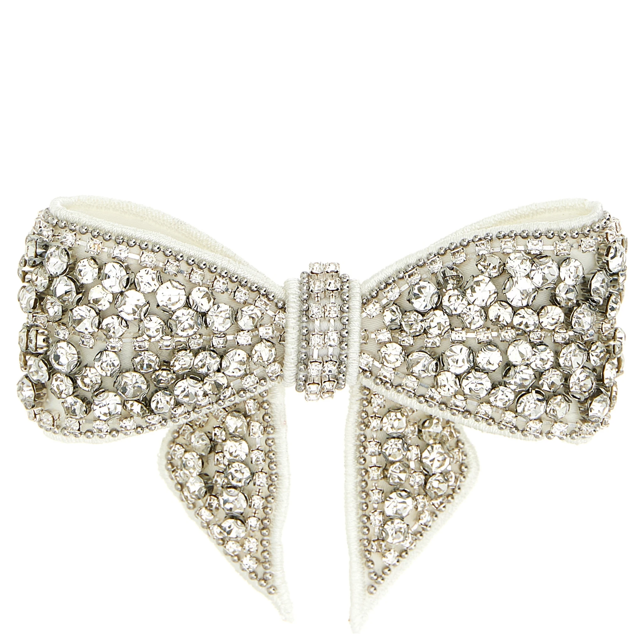 White Polyester Hair Clip