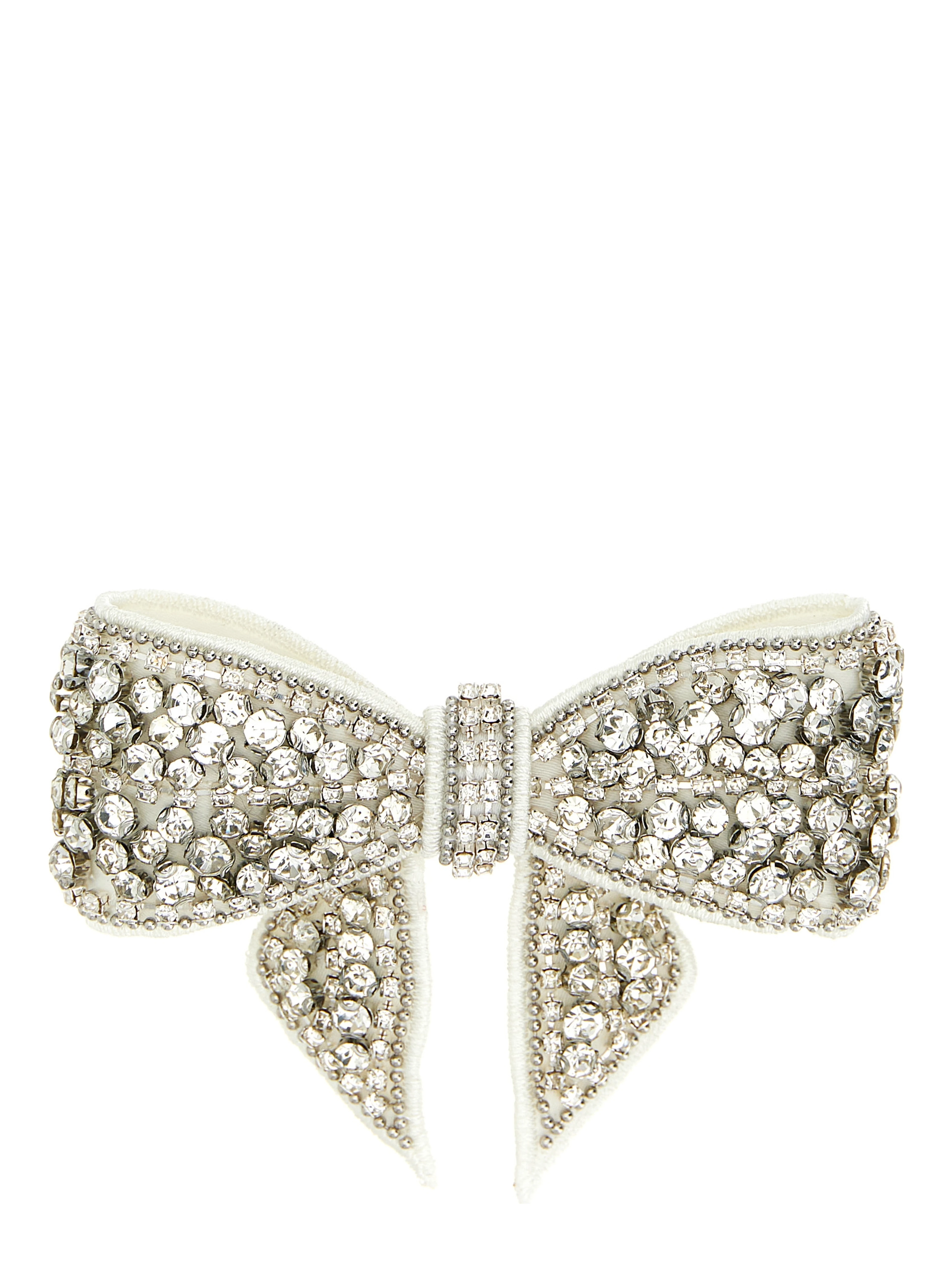 White Polyester Hair Clip
