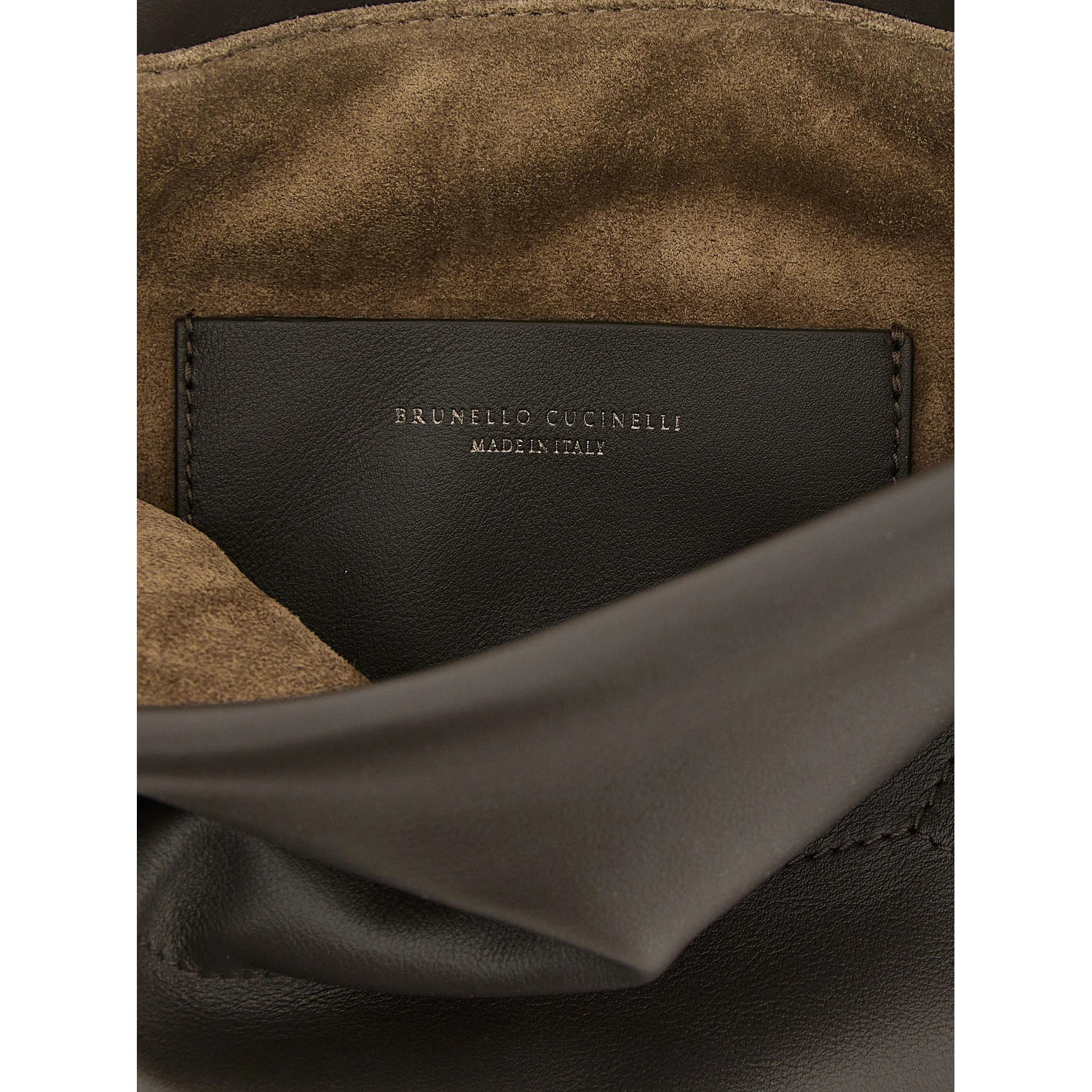 Brown Calfskin Clutch Bag