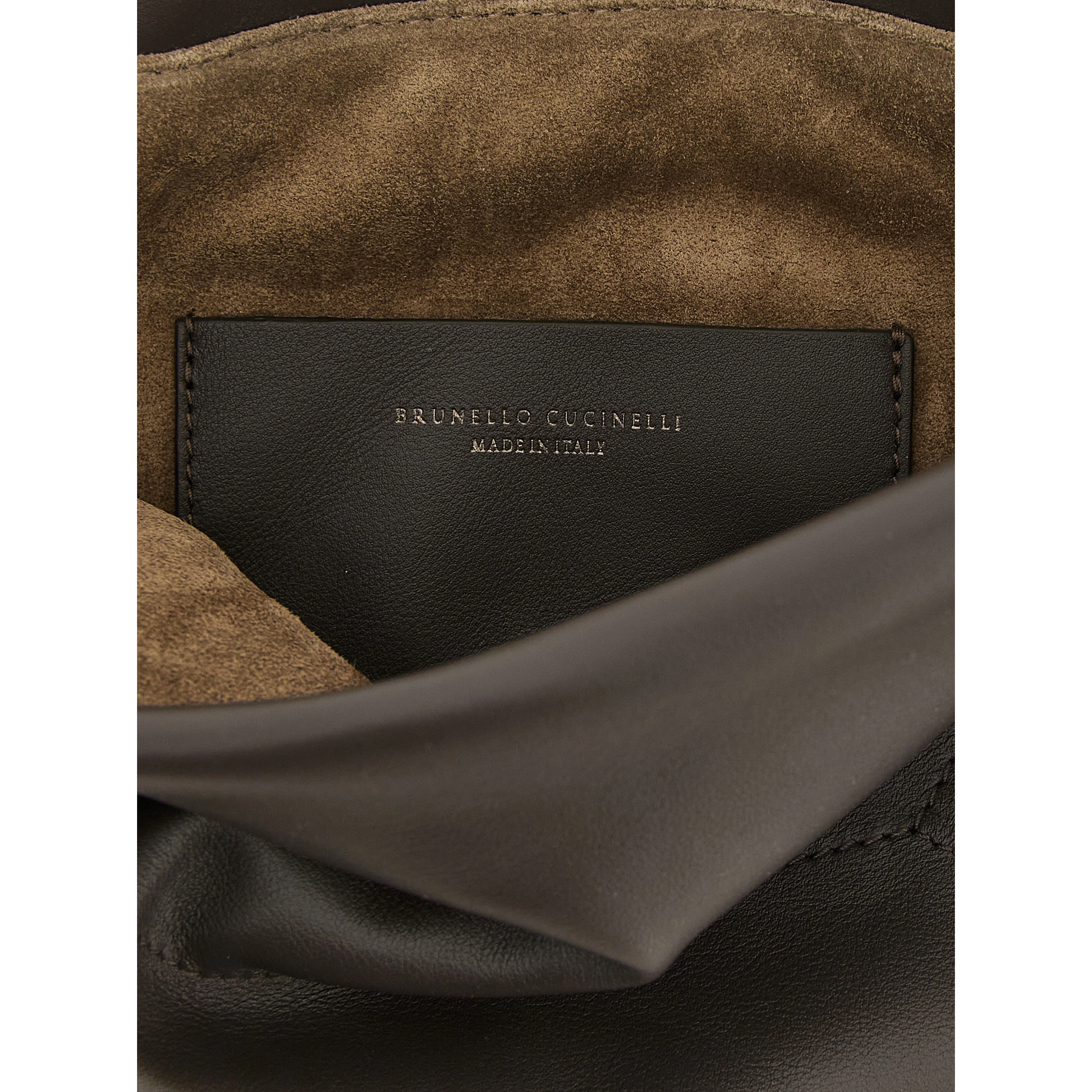 Brown Calfskin Clutch Bag