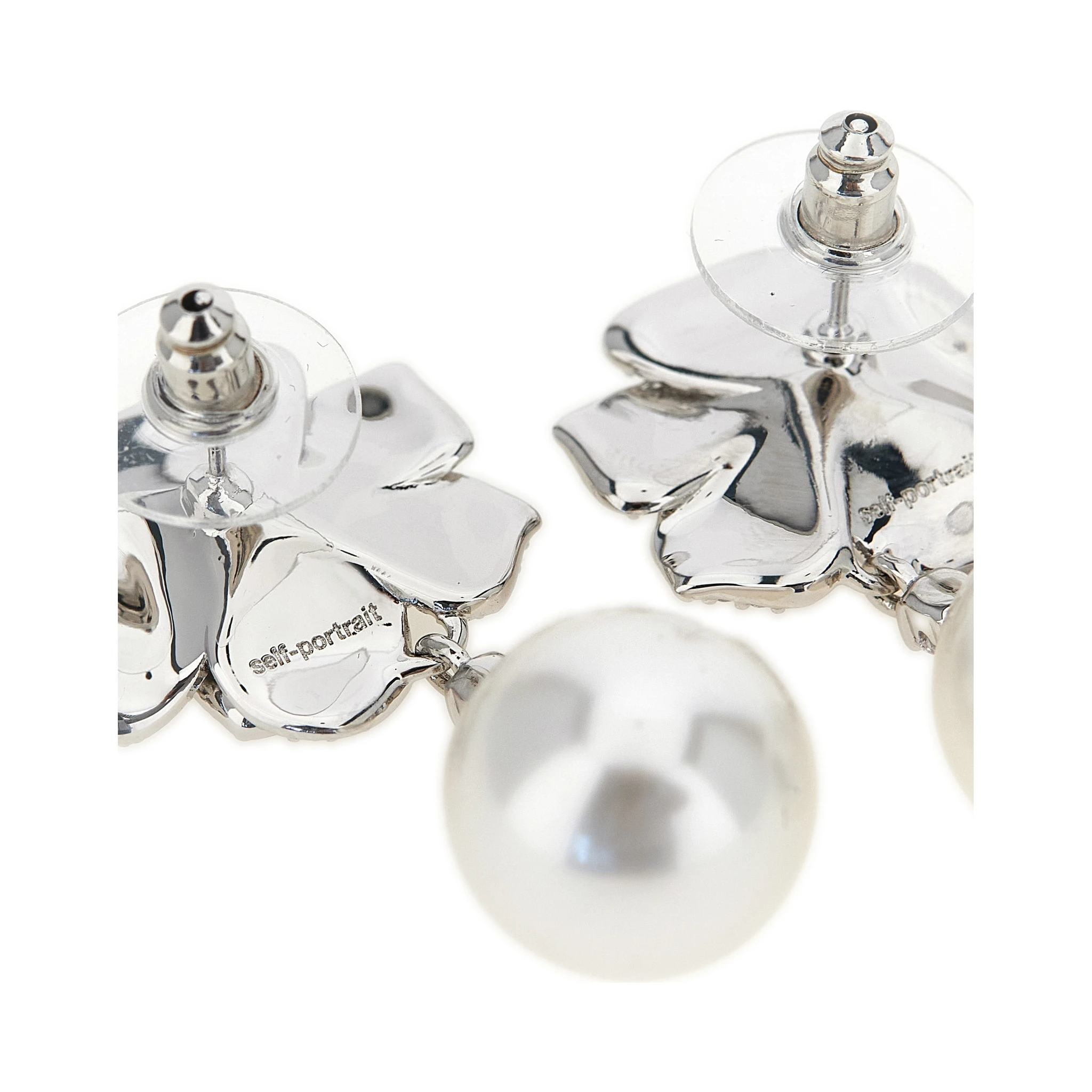 Silver Brass Earrings