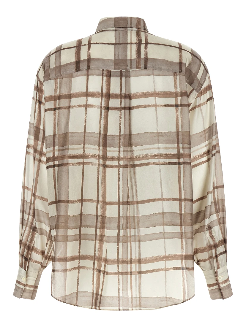 Beige Silk Blouse