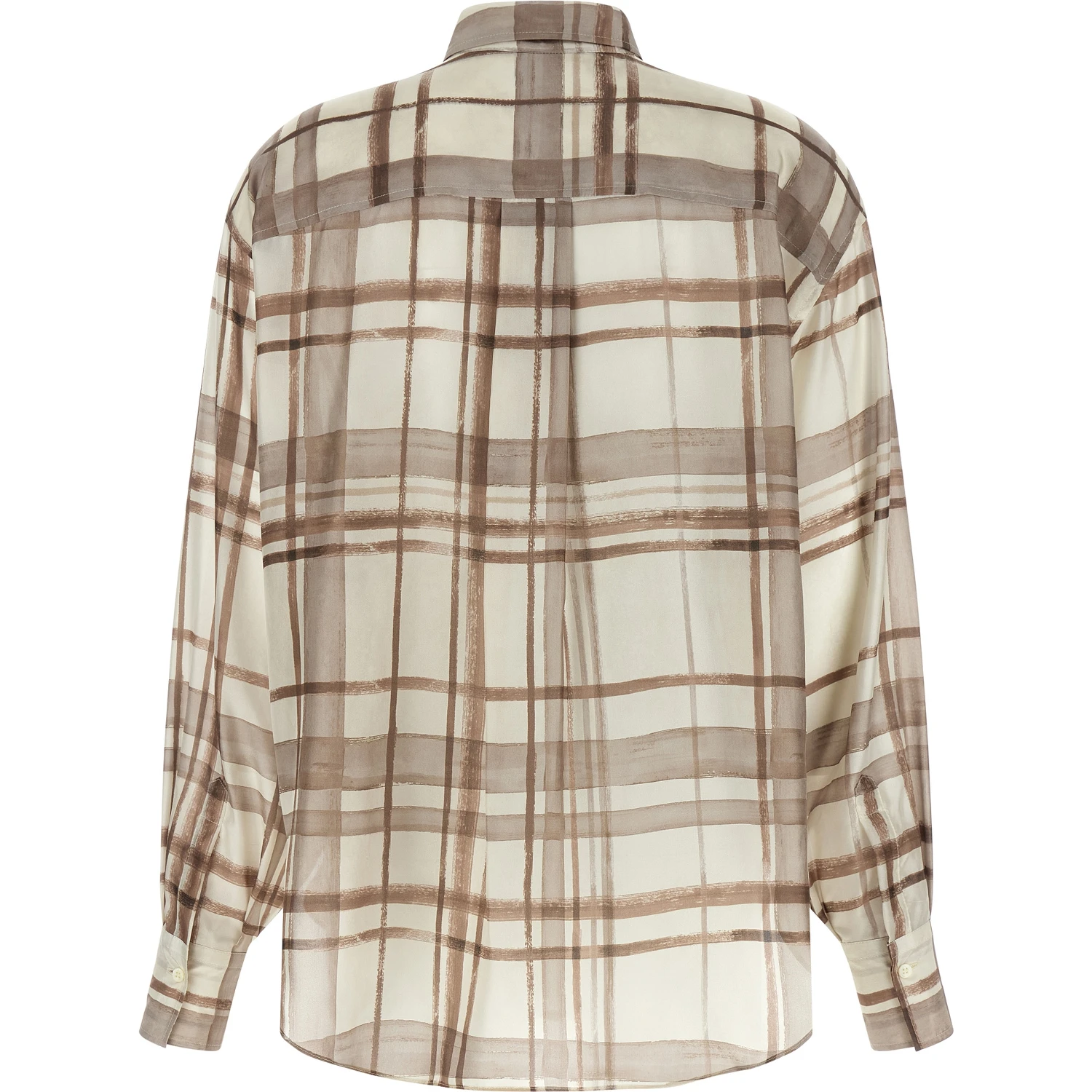 Beige Silk Blouse