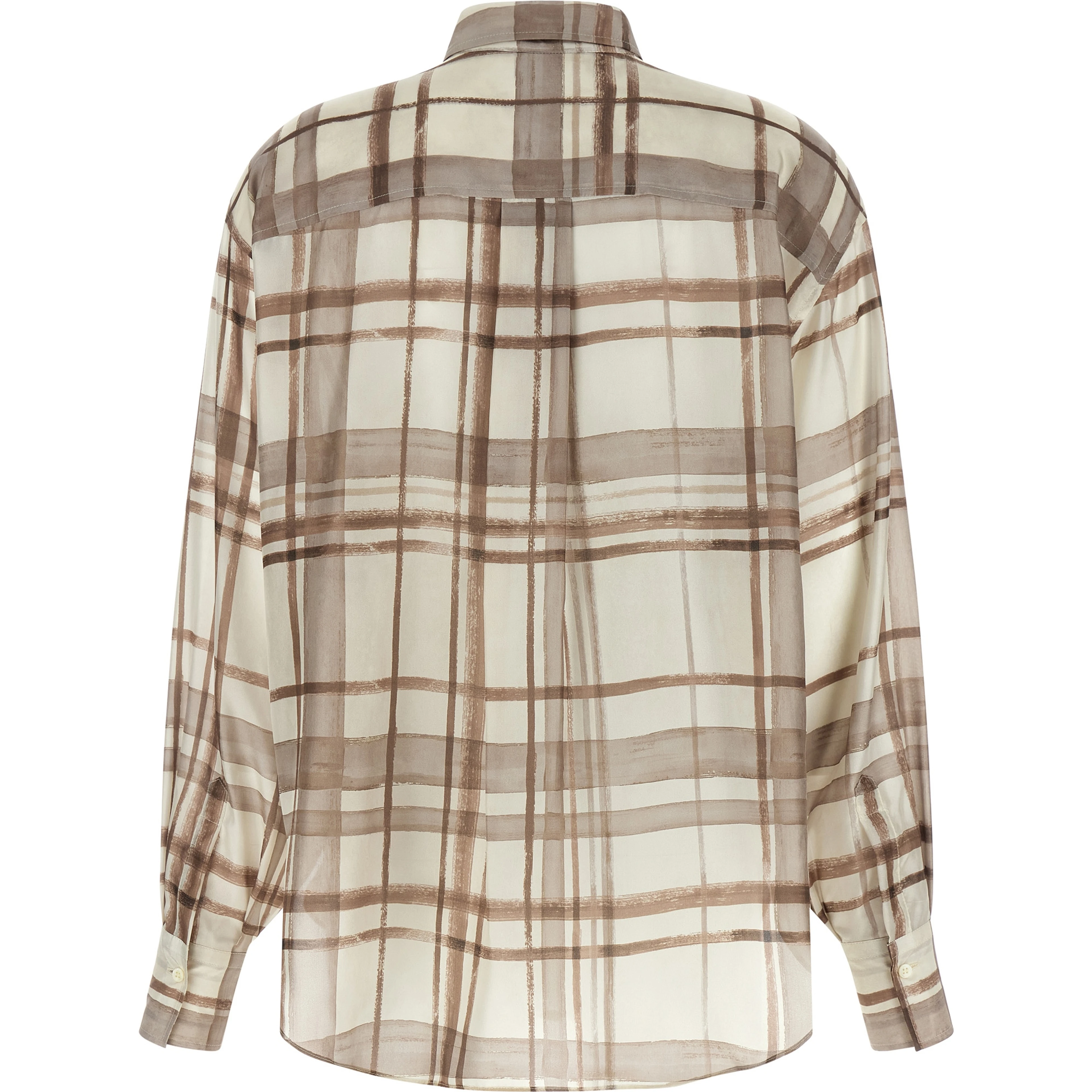 Beige Silk Blouse