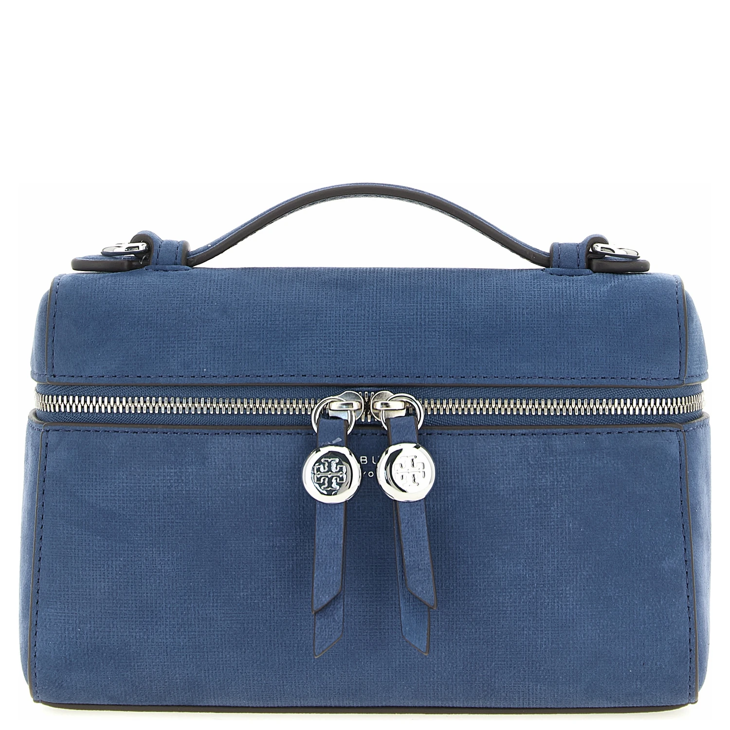 Blue Lamb Leather Handbag