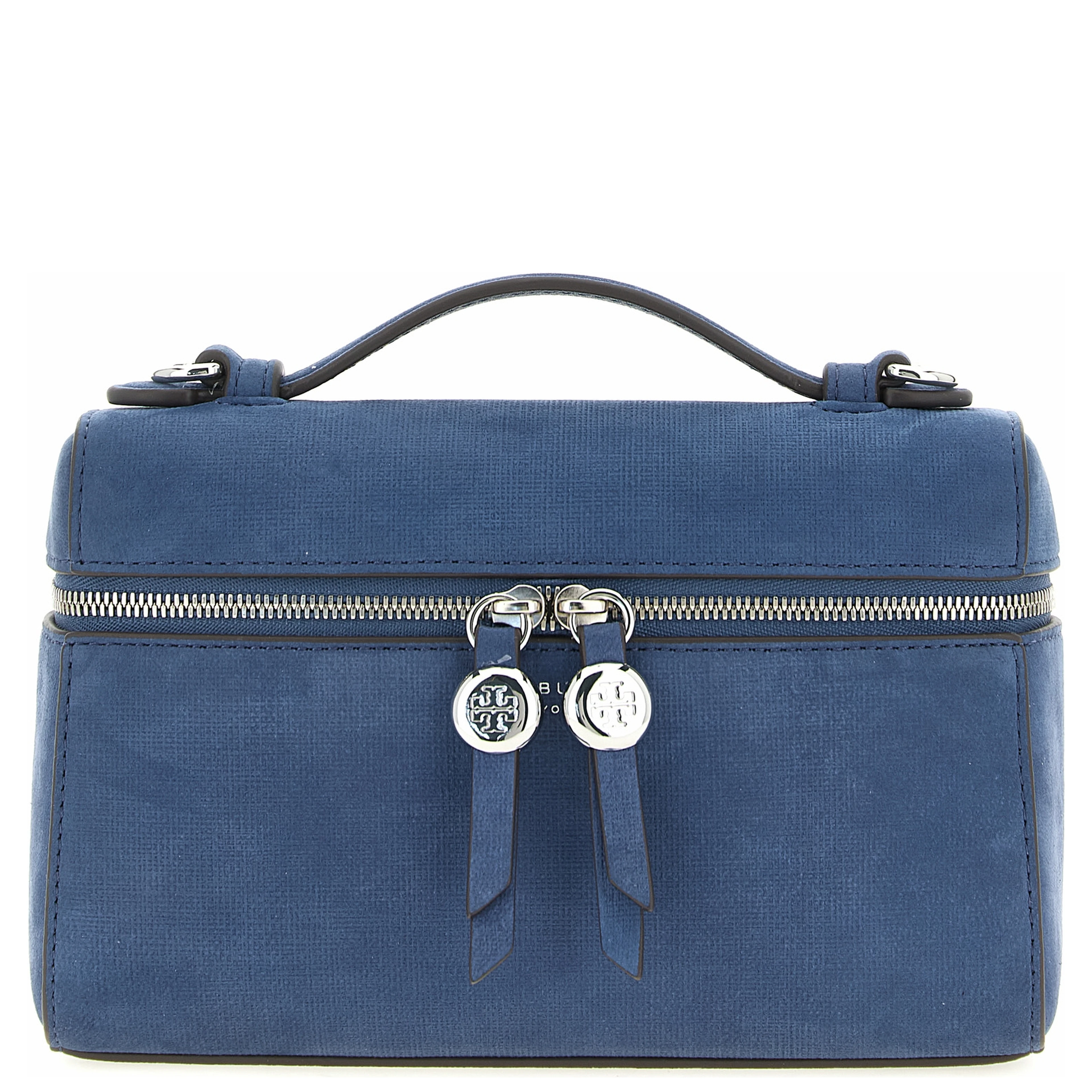 Blue Lamb Leather Handbag