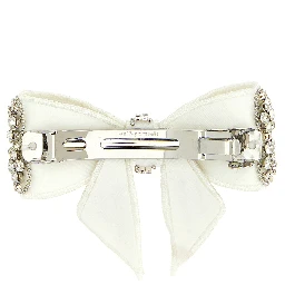 White Polyester Hair Clip