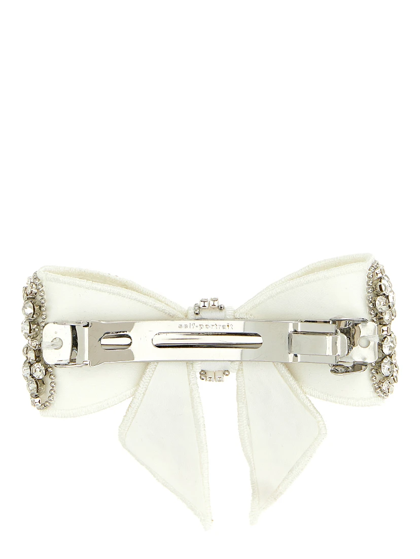 White Polyester Hair Clip