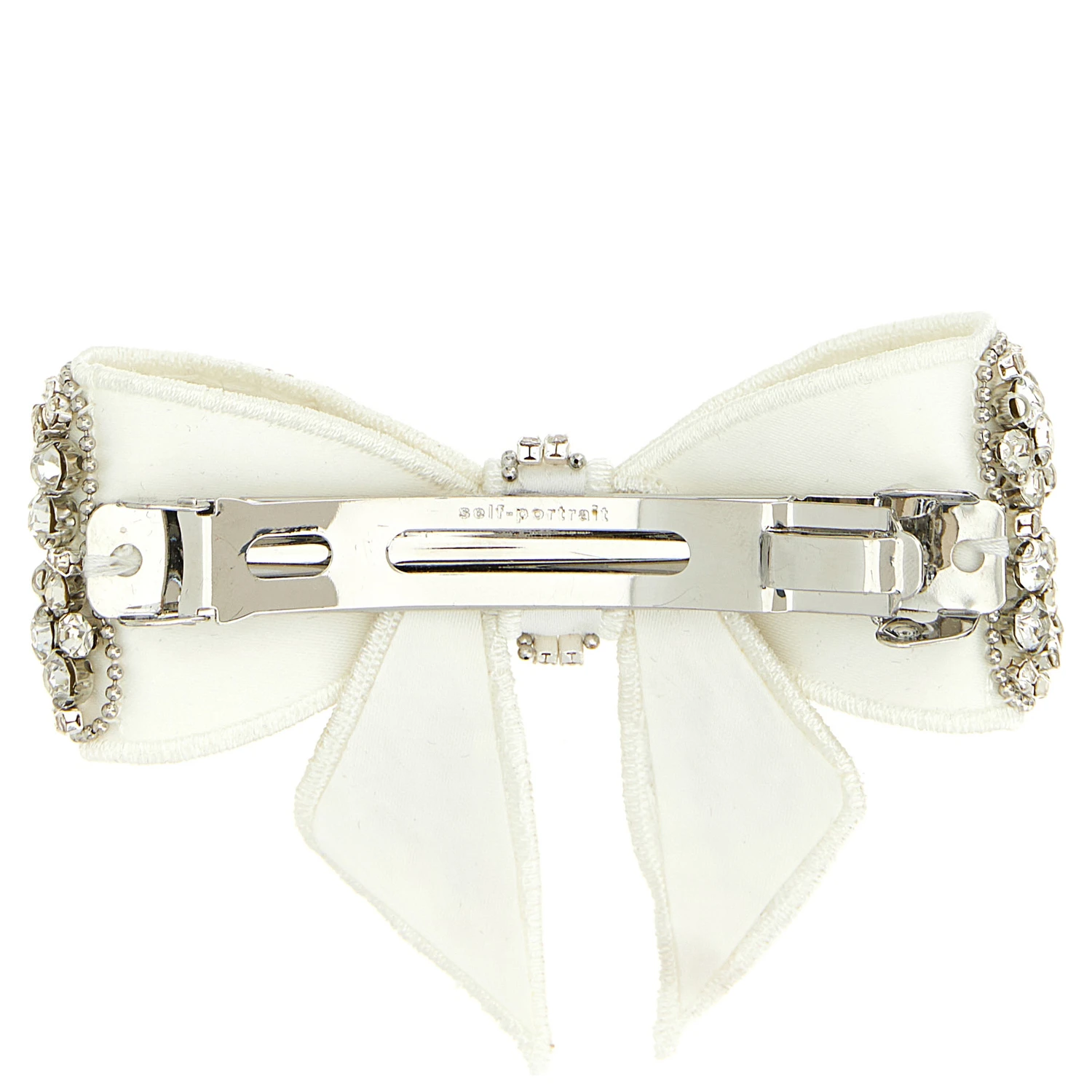 White Polyester Hair Clip