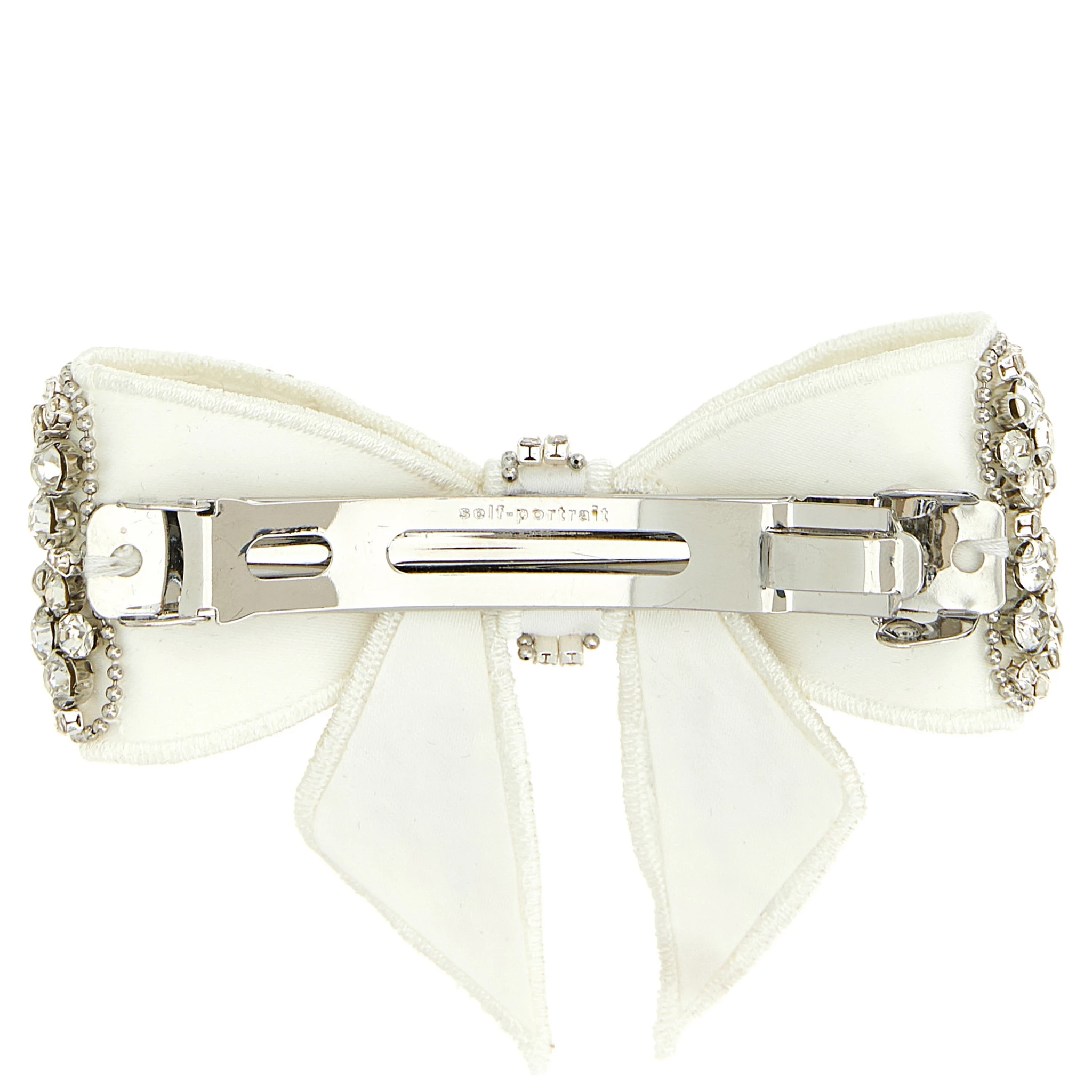 White Polyester Hair Clip
