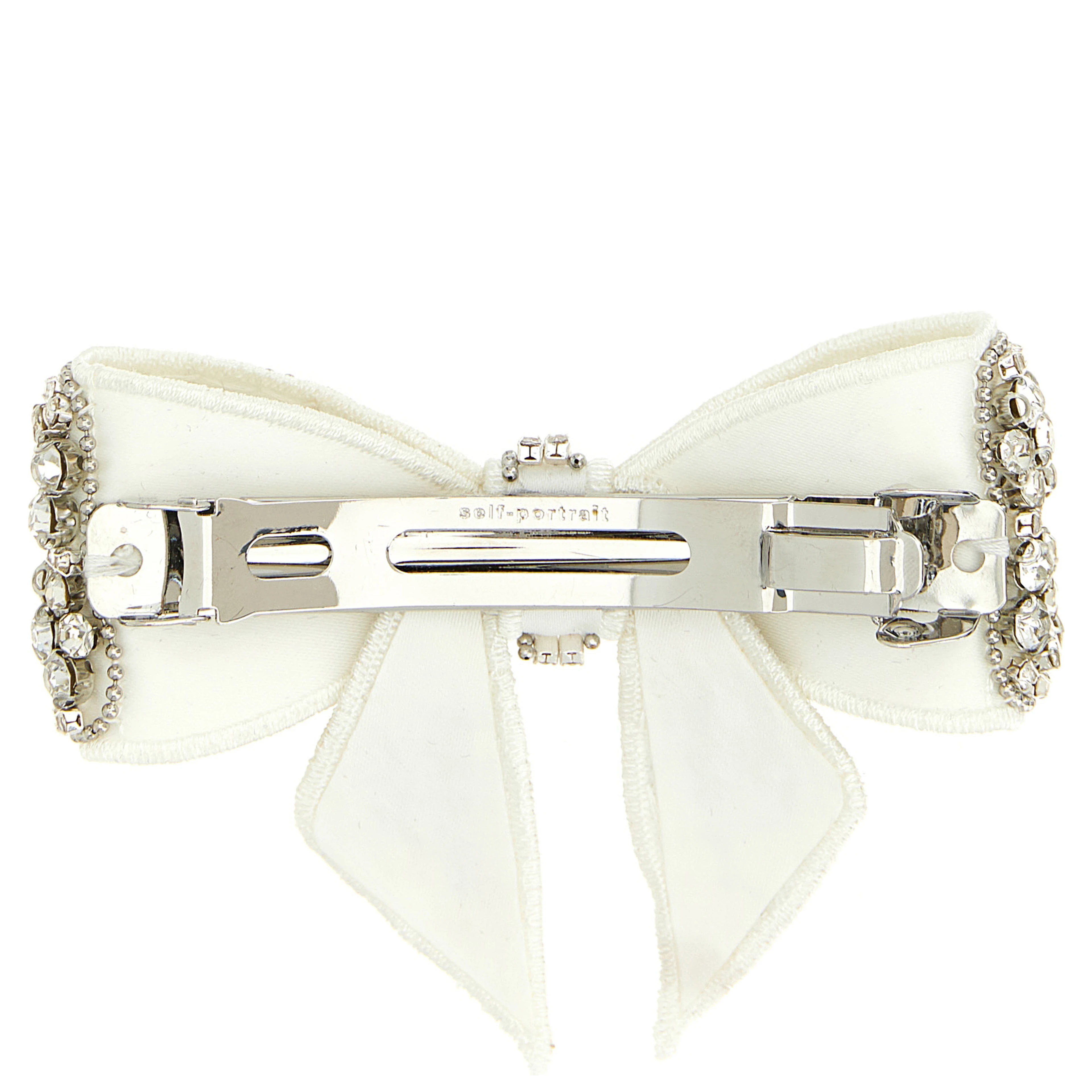 White Polyester Hair Clip