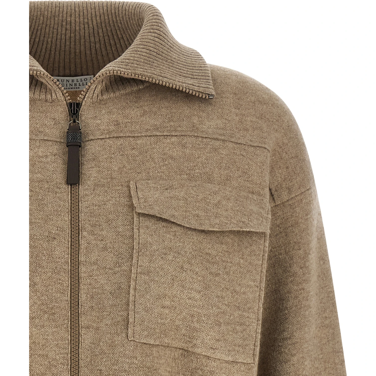 Beige Cashmere Cardigan