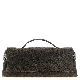 Brown Calfskin Clutch Bag