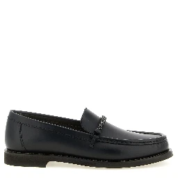 Black Calfskin Slip-On Loafers
