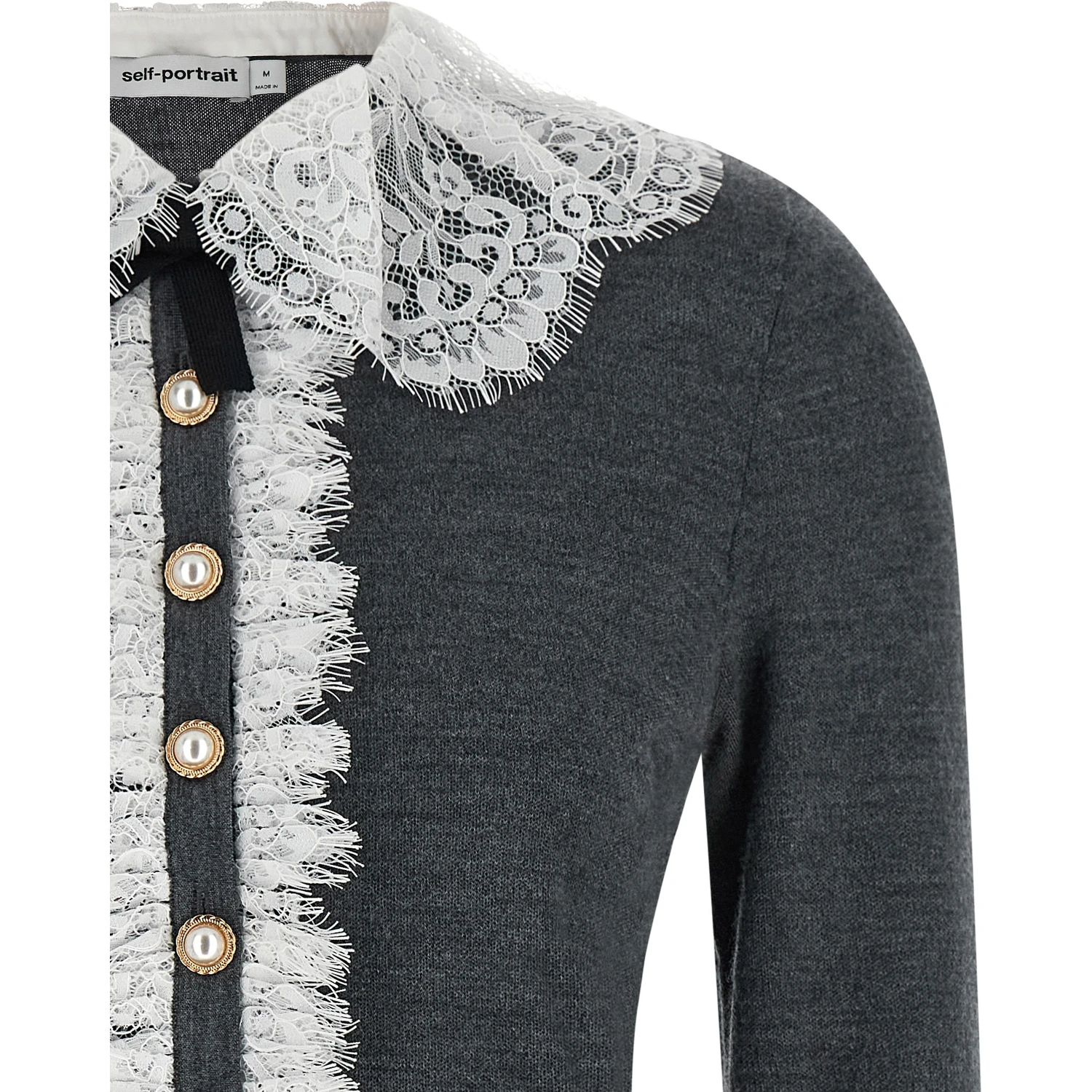 Gray Wool Cardigan