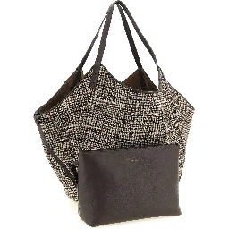 Brown Alpaca Leather Tote Bag