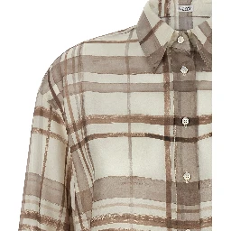 Beige Silk Blouse