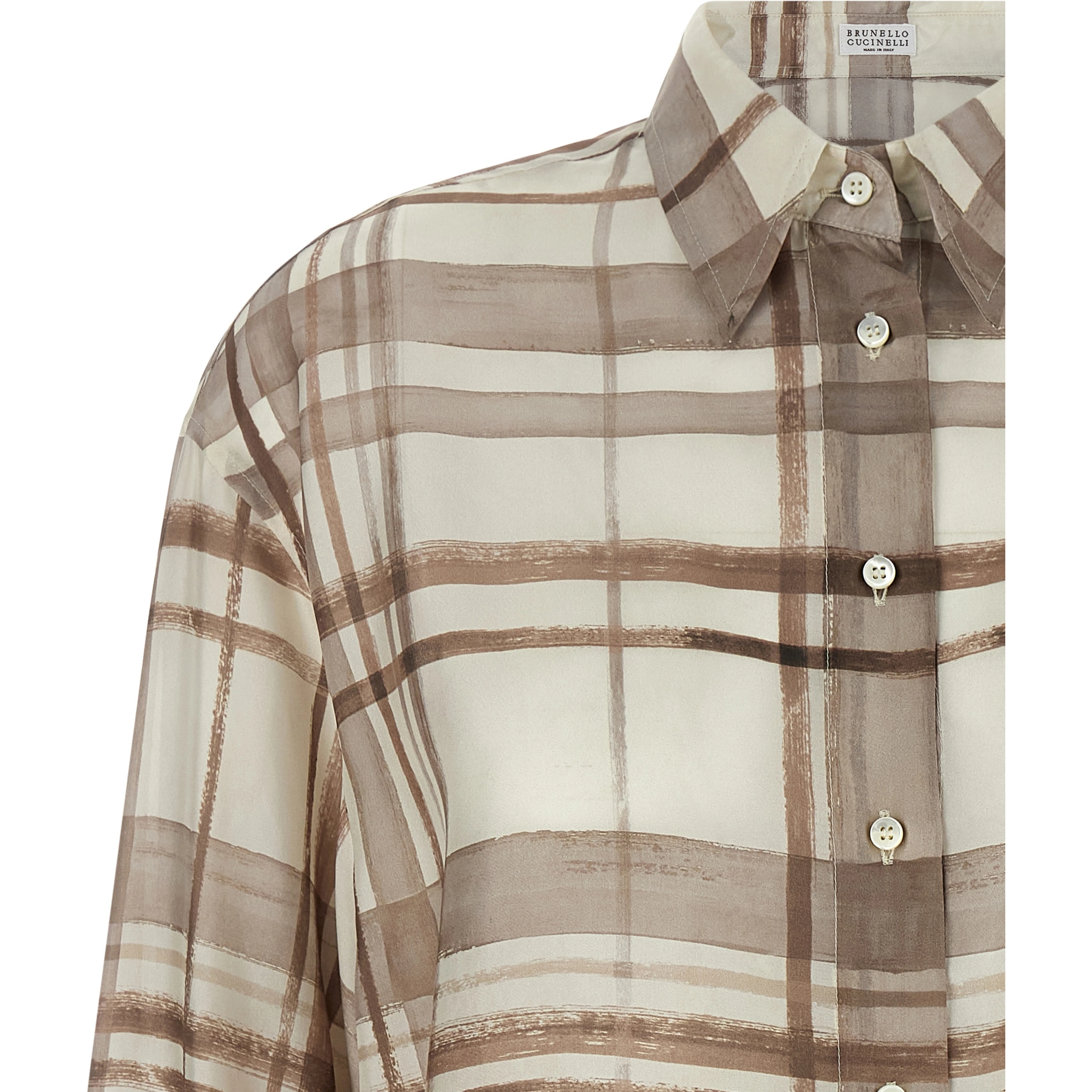 Beige Silk Blouse