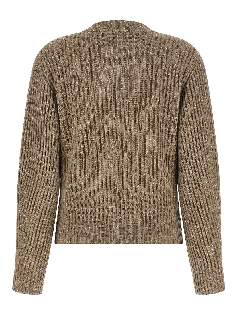 Beige Cashmere Cardigan