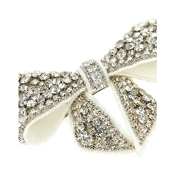 White Polyester Hair Clip