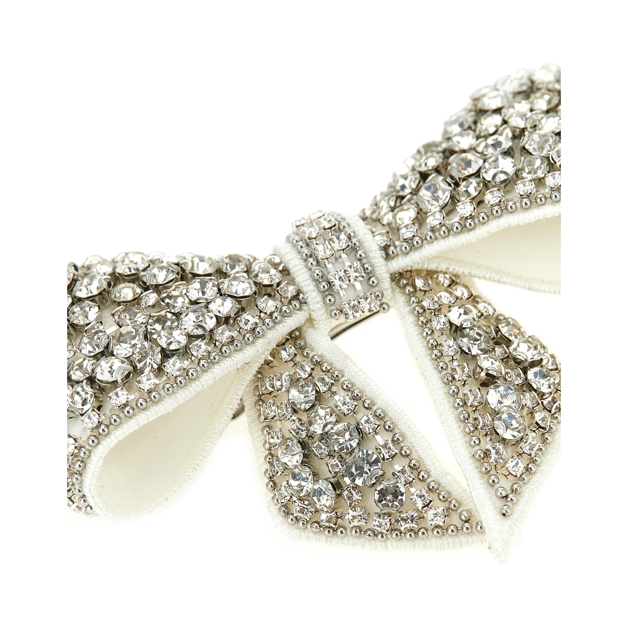 White Polyester Hair Clip