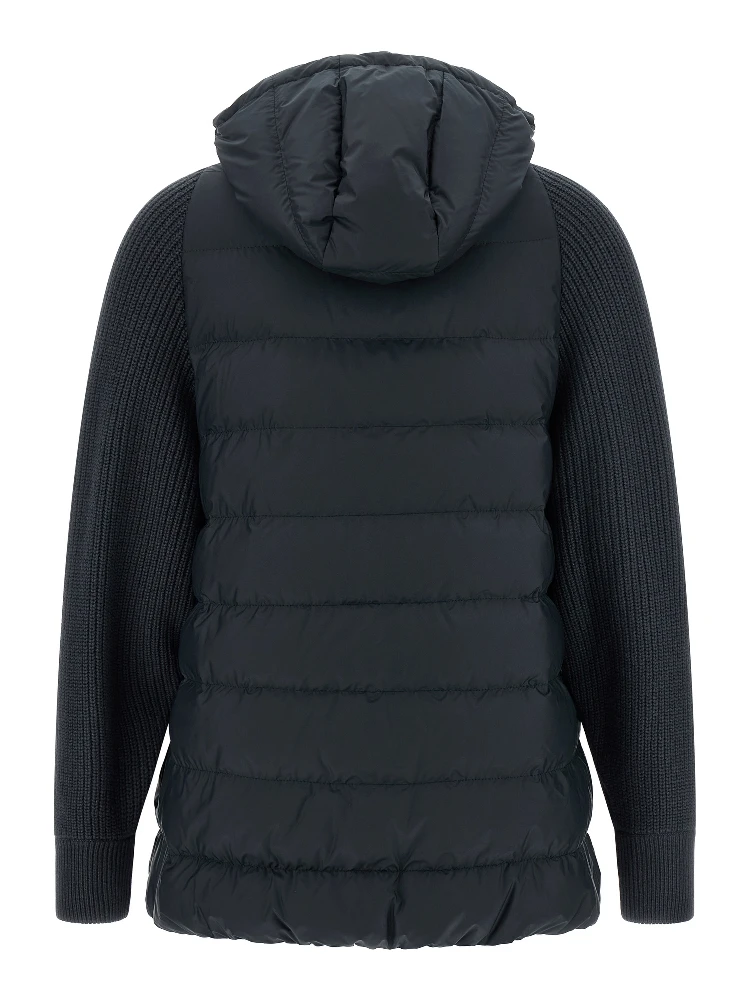 Blue Polyester Full-Length Jacket alternative