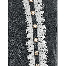 Gray Wool Cardigan