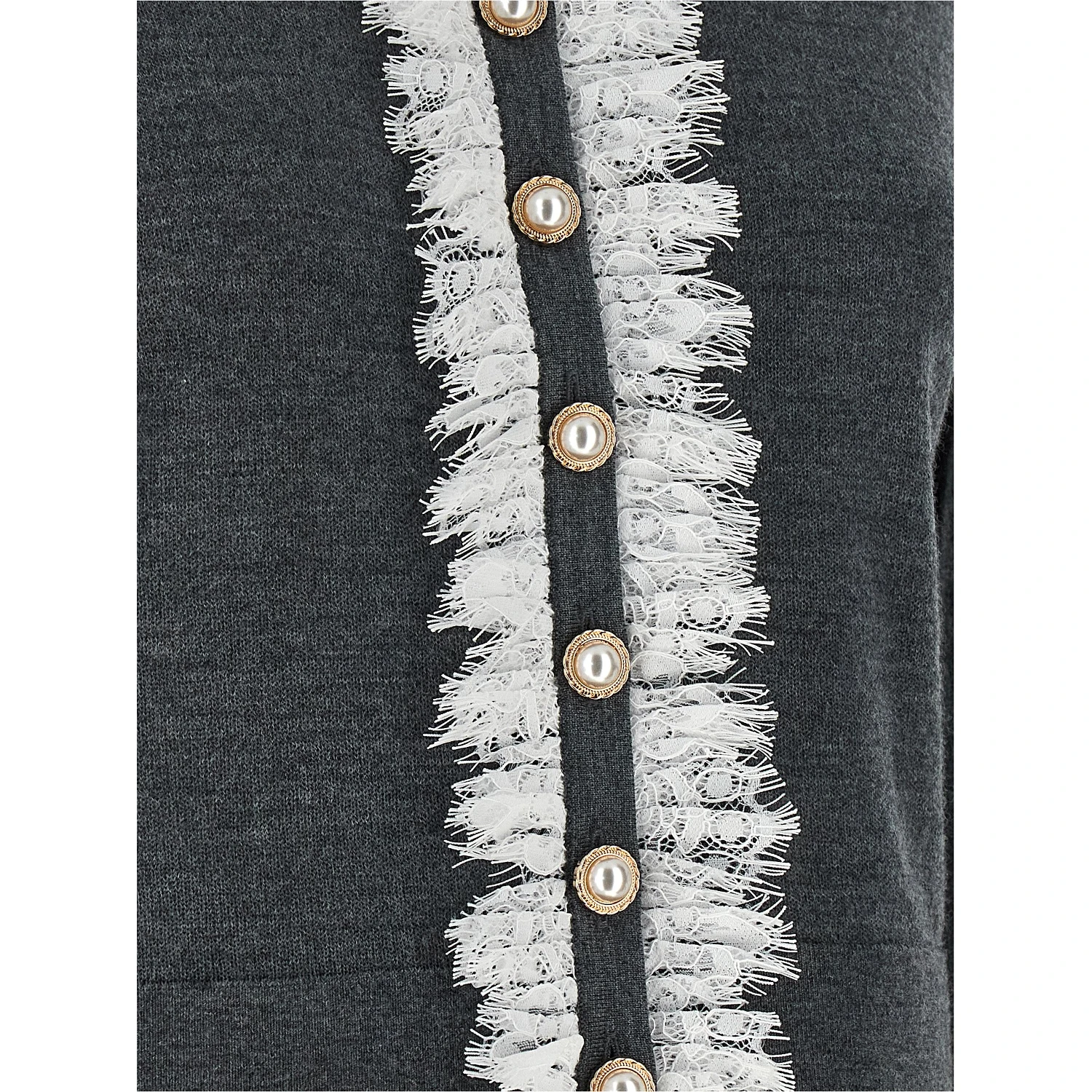 Gray Wool Cardigan