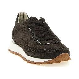 Brown Calfskin Sneakers