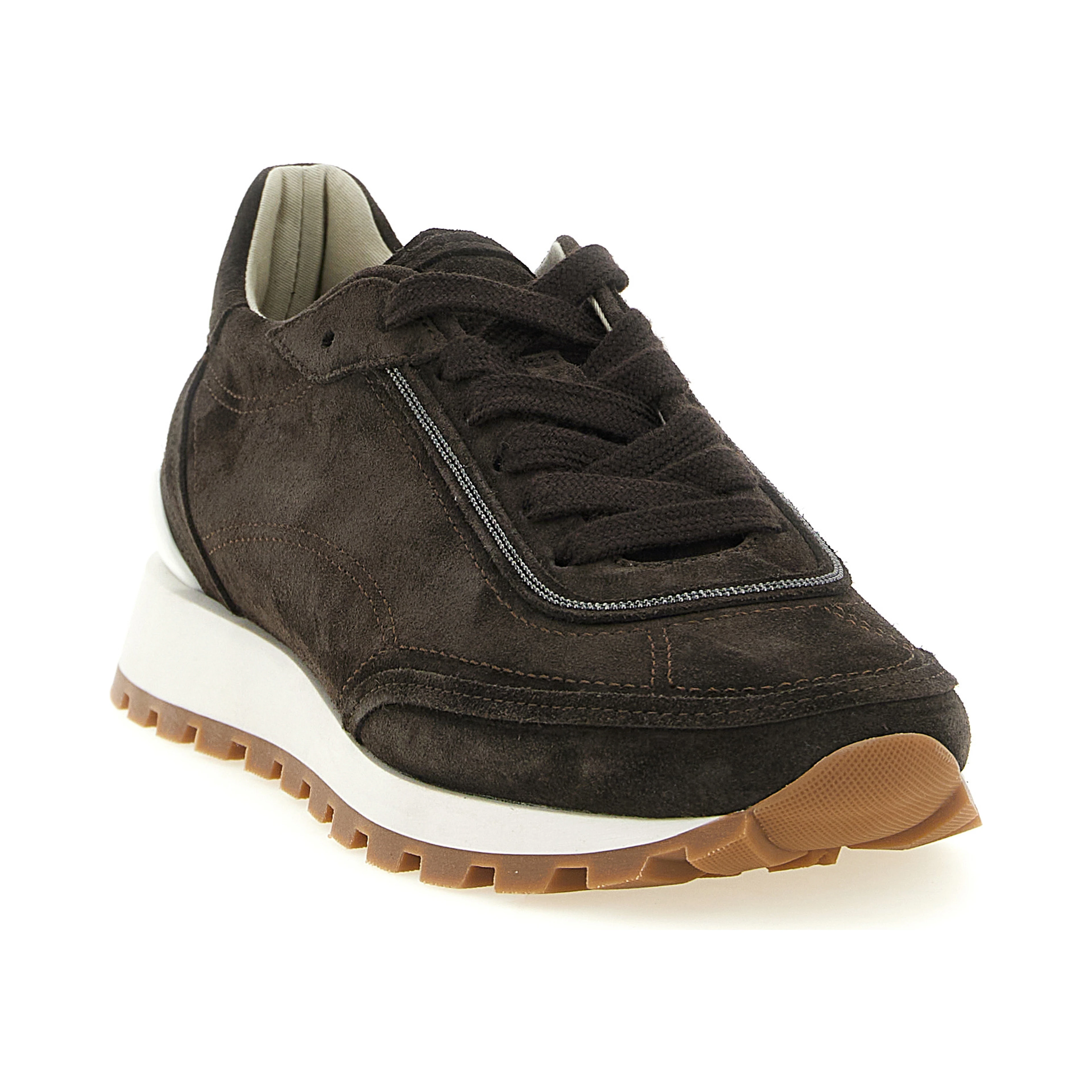 Brown Calfskin Sneakers