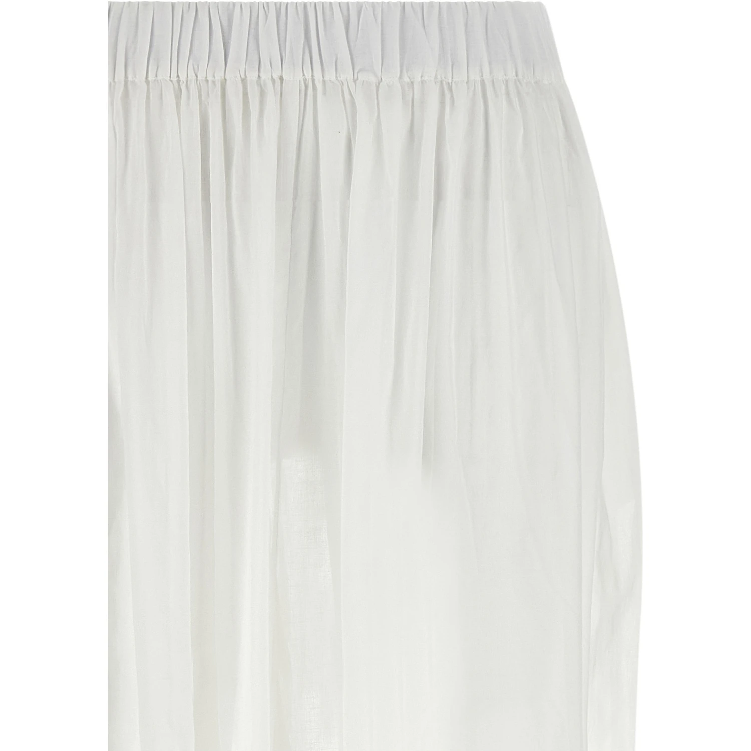 White Cotton Casual Pants