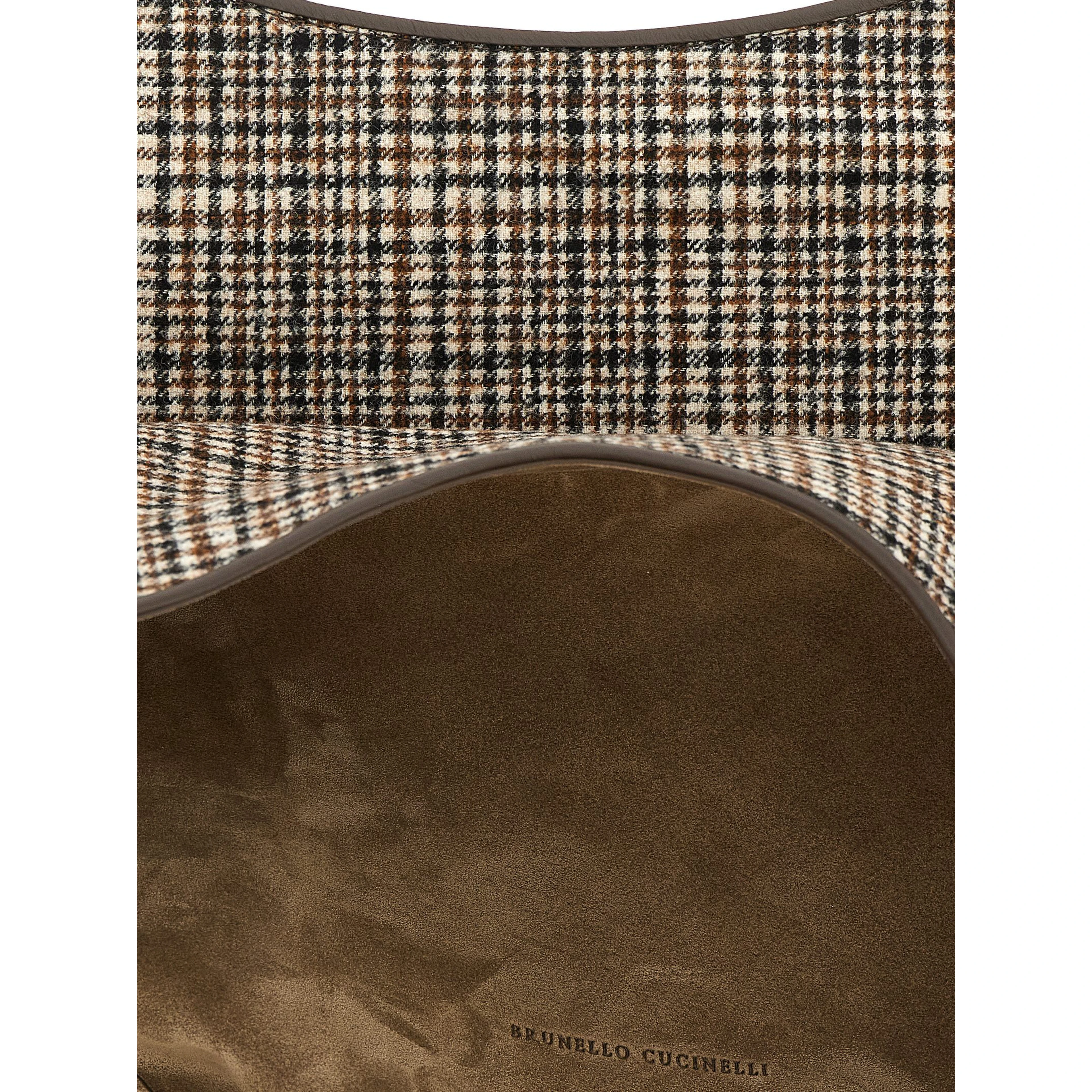 Brown Alpaca Leather Tote Bag