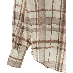 Beige Silk Blouse
