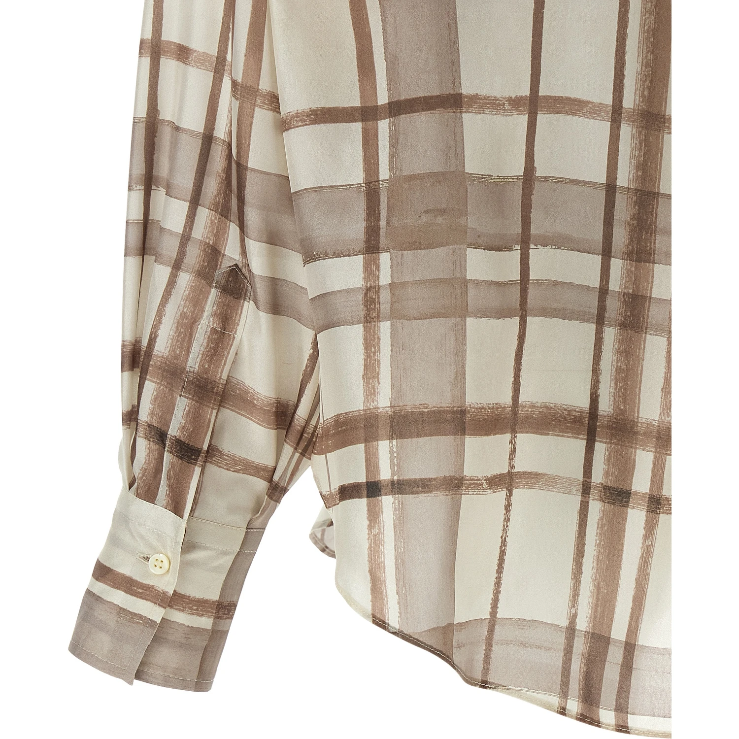 Beige Silk Blouse