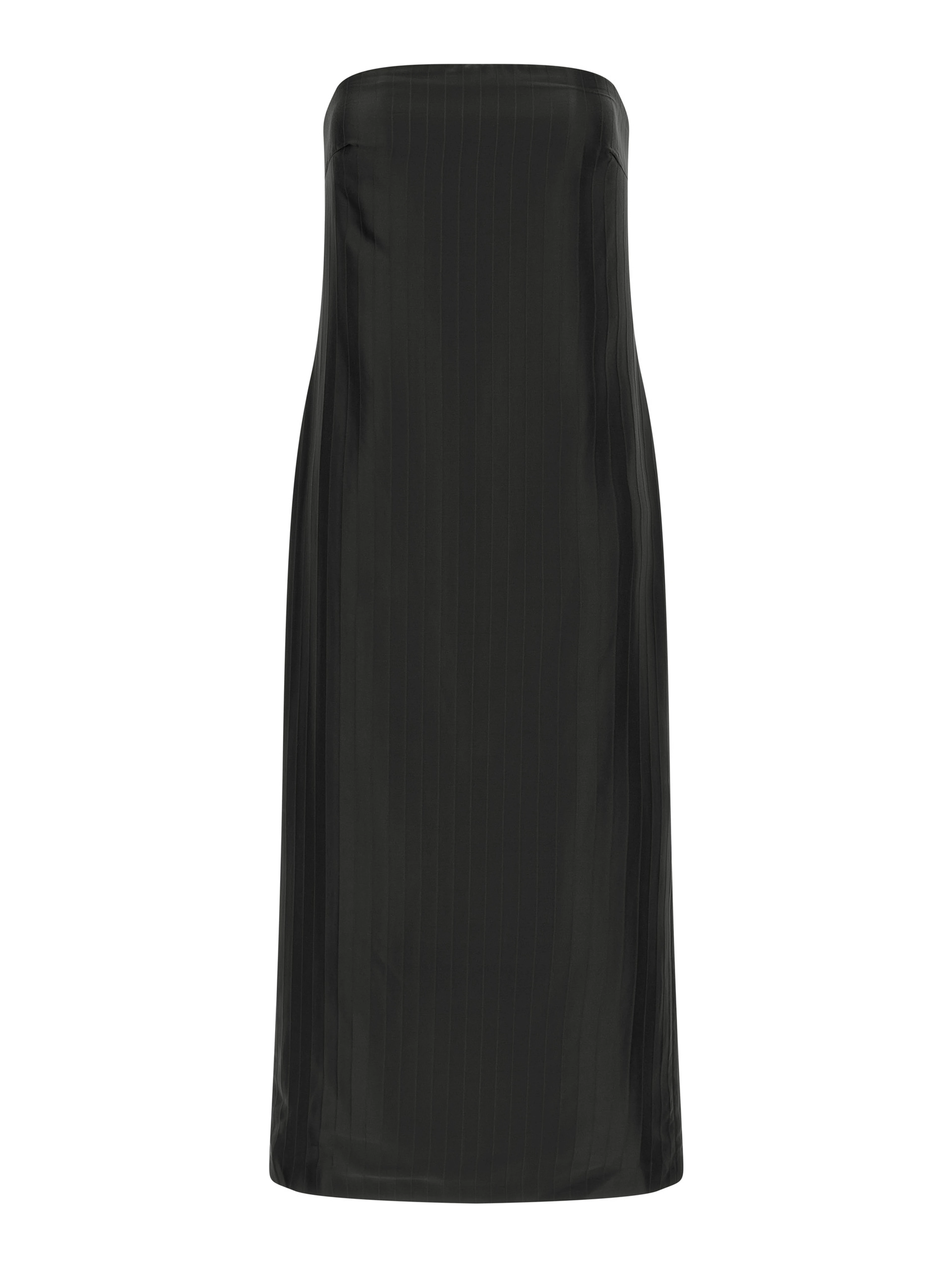 Black Viscose Midi Dress