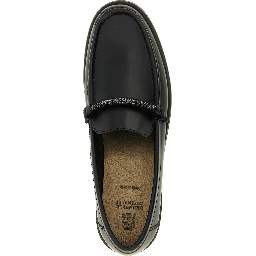 Black Calfskin Slip-On Loafers