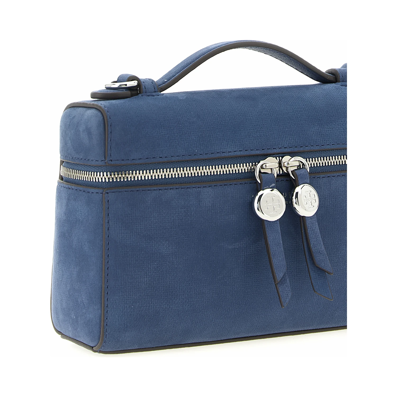 Blue Lamb Leather Handbag