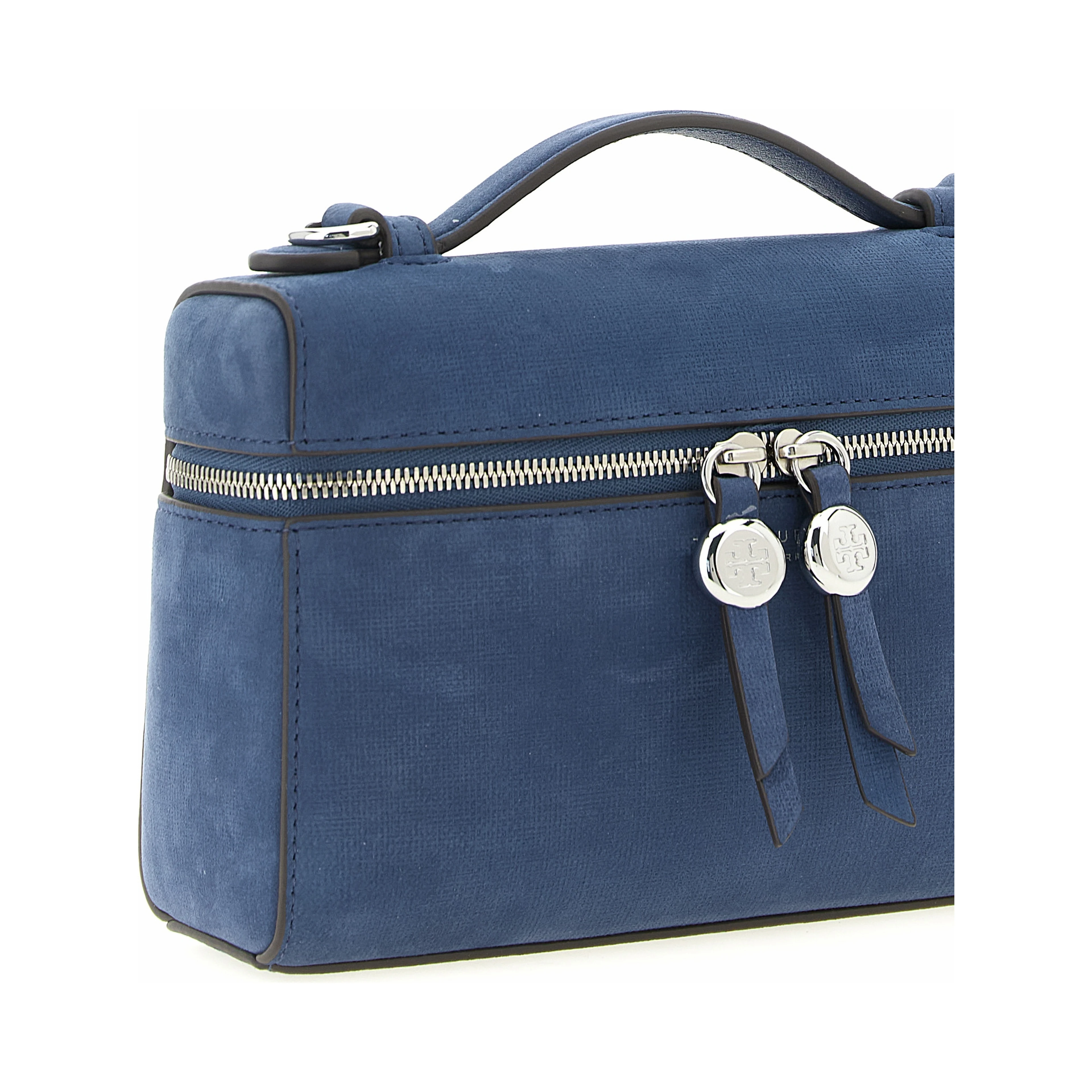 Blue Lamb Leather Handbag