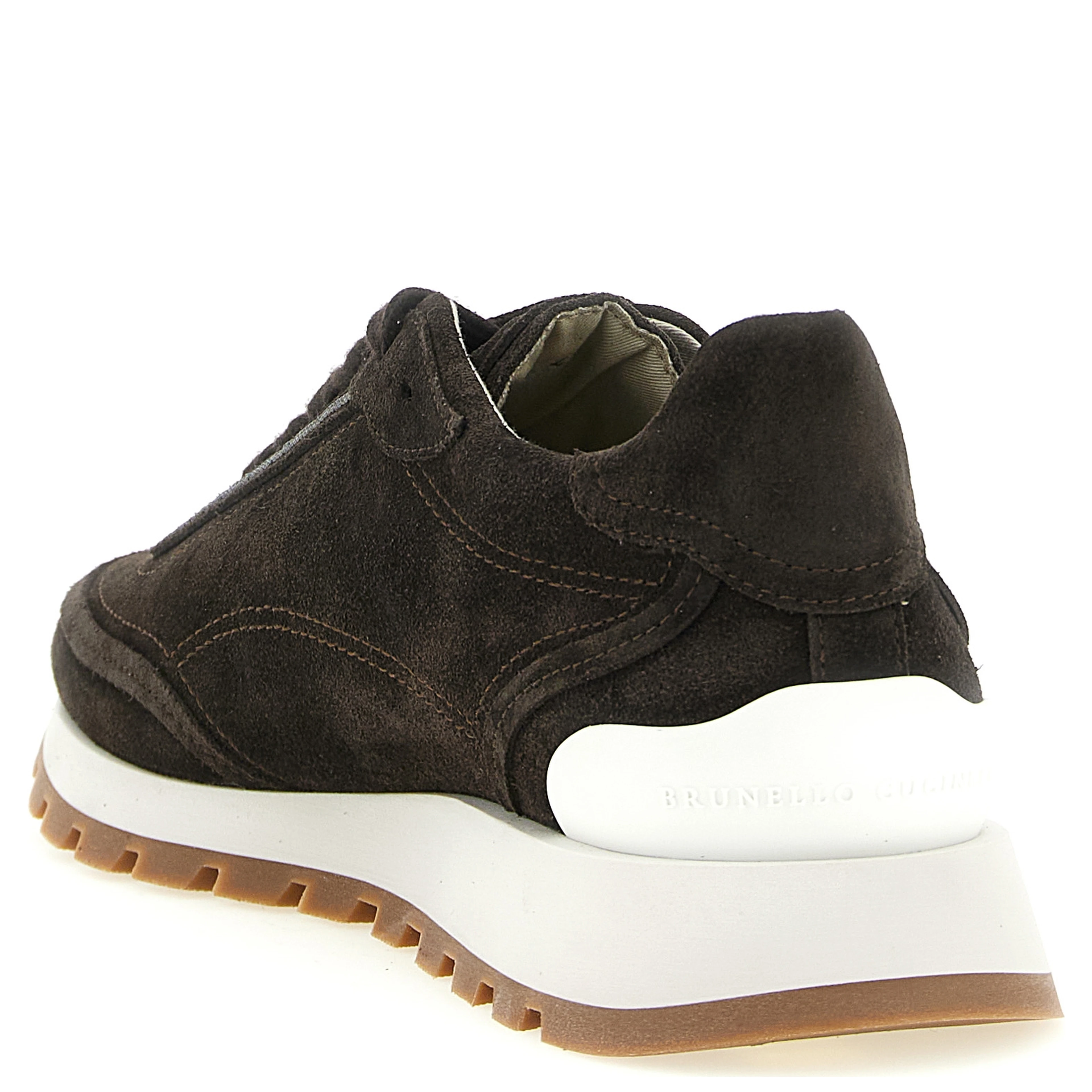 Brown Calfskin Sneakers