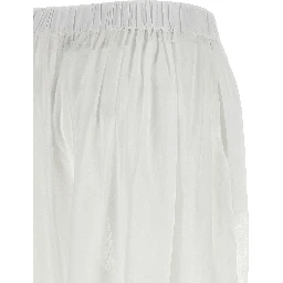 White Cotton Casual Pants