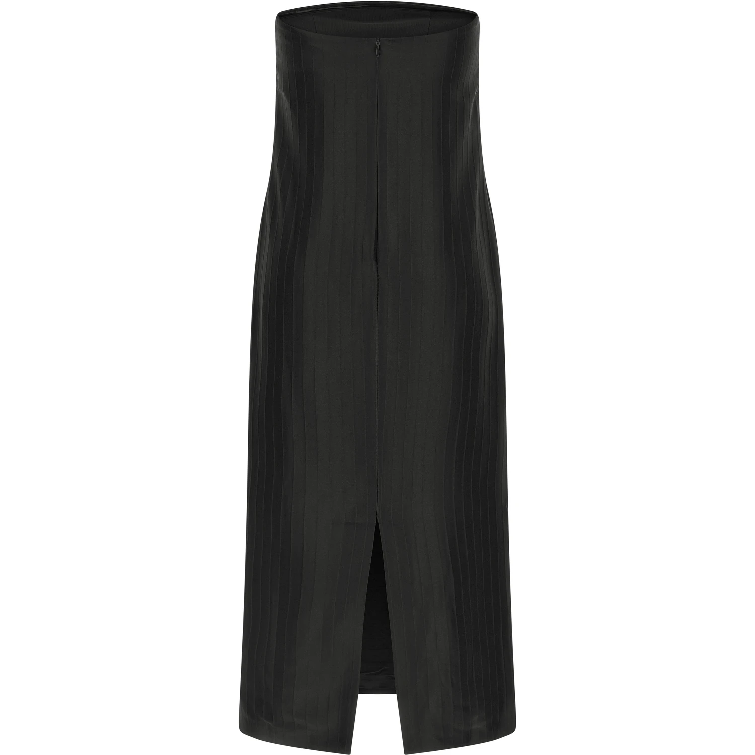 Black Viscose Midi Dress