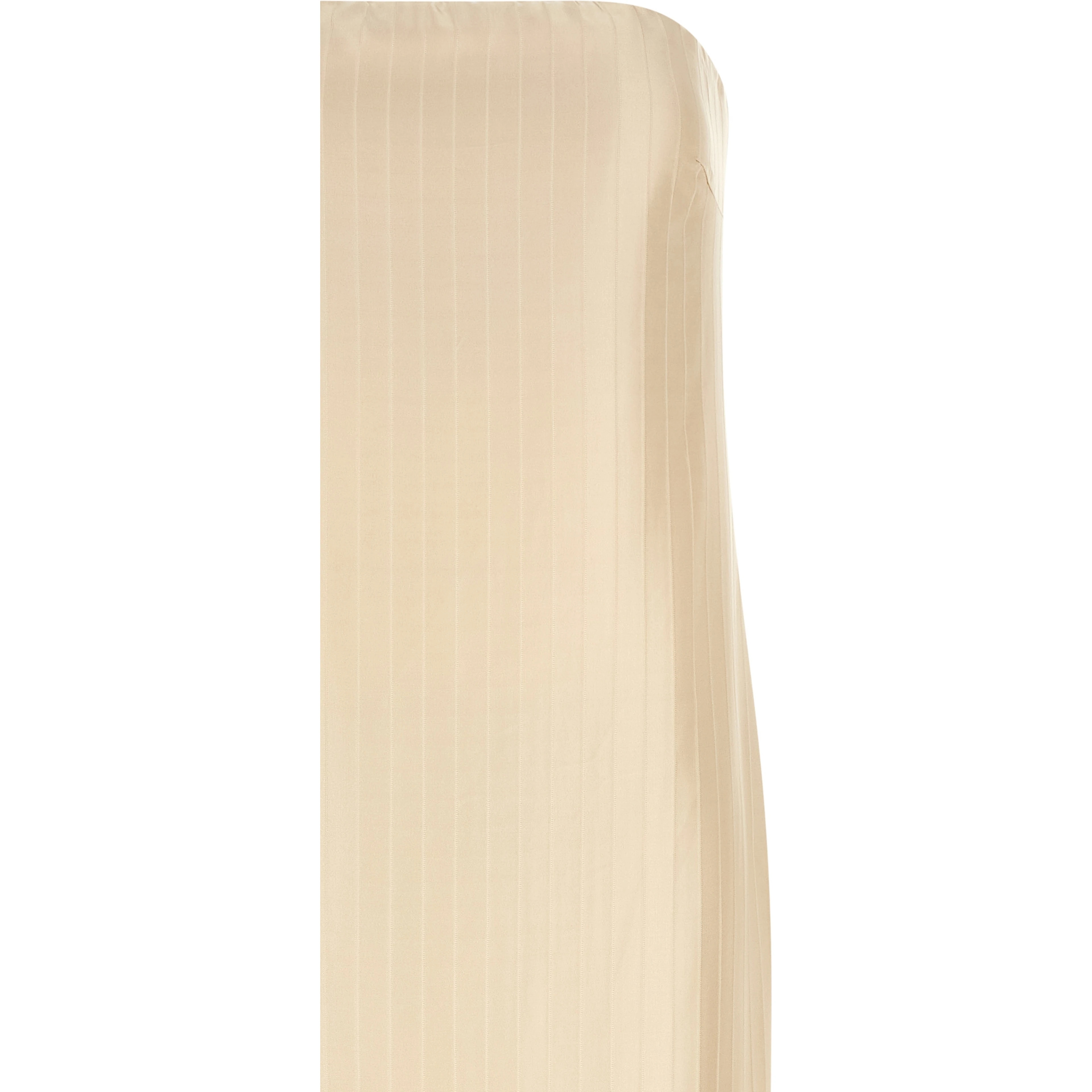 Beige Viscose Midi Dress