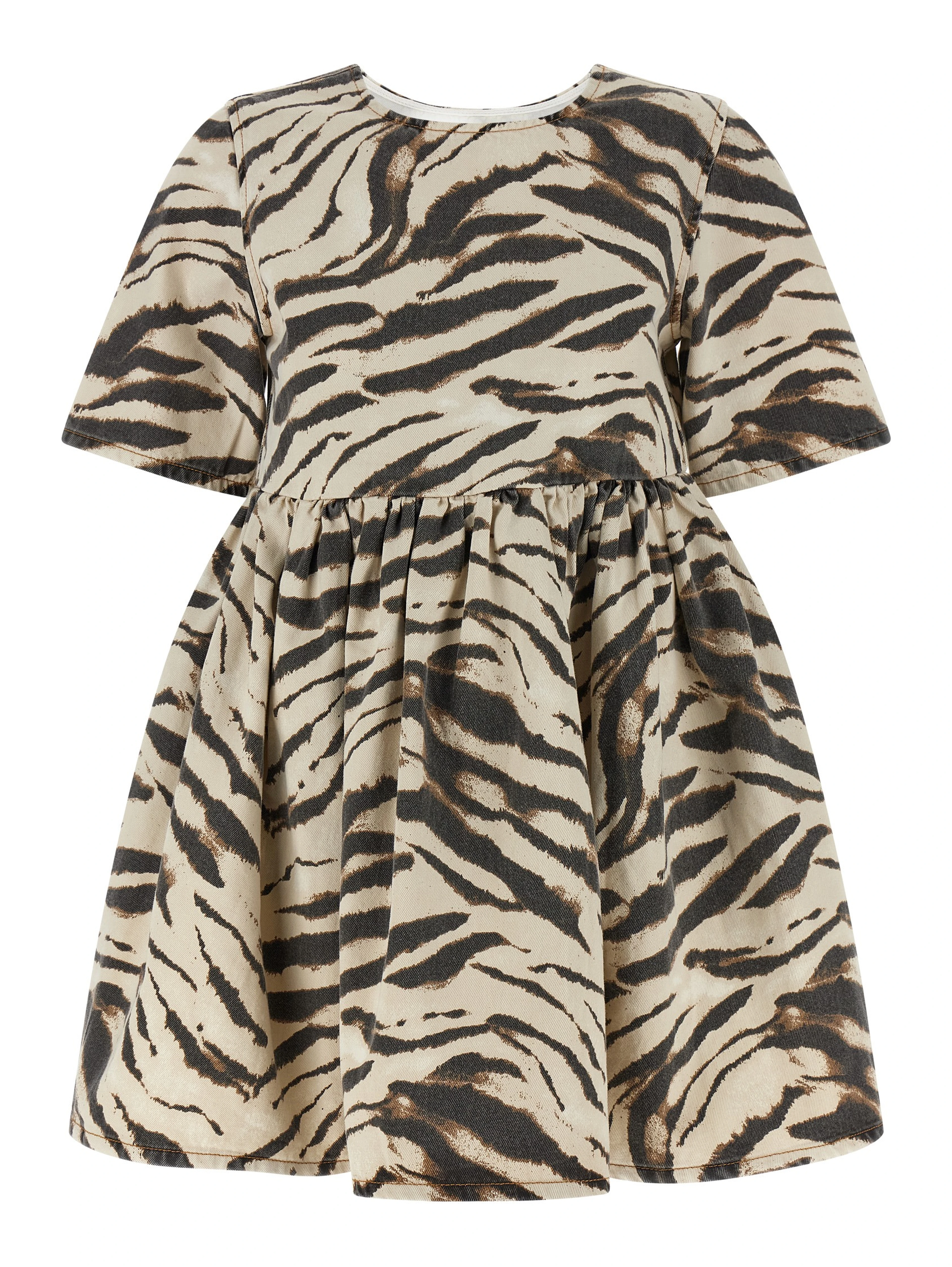 Multicolor Organic Cotton Short Dress