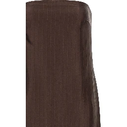 Brown Viscose Midi Dress