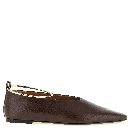 Brown Goatskin Ballet Flats