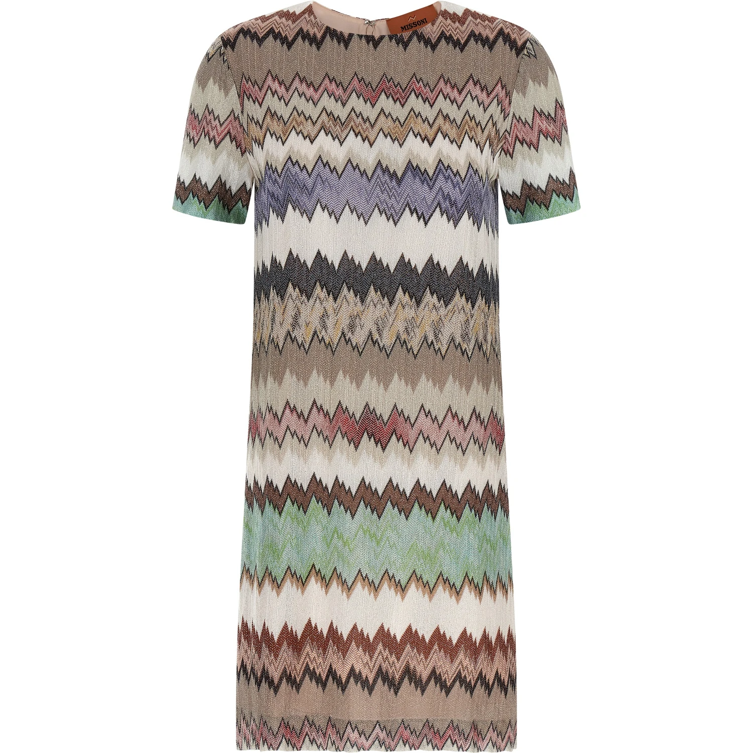 Multicolor Viscose Short Dress